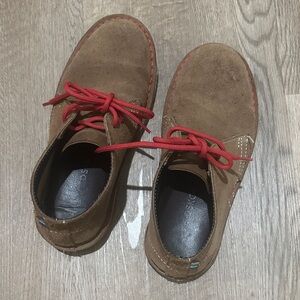 Veldskoen Brown Suede Shoes with Red Laces size 7 Women’s